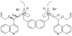 O,O'-二烯丙基- N,N' -(2,7-二甲基萘)双(异喹啉基环己基哌啶乙基)二溴结构式