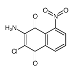 3-amino-2-chloro-5-nitronaphthalene-1,4-dione Structure