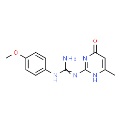 N-(4-Methoxyphenyl)-N'-(6-methyl-4-oxo-1,4-dihydropyrimidin-2-yl)guanidine结构式
