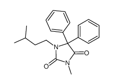 1-(1,1-Dimethylethyl)-3-ethyl-5,5-diphenyl-2,4-imidazolidinedione Structure