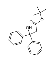 3-hydroxy-3,3-diphenyl-propionic acid tert-butyl ester结构式