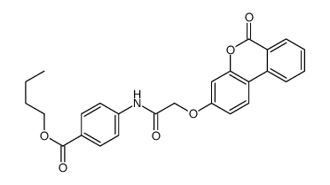 butyl 4-[[2-(6-oxobenzo[c]chromen-3-yl)oxyacetyl]amino]benzoate Structure