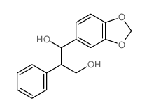 1-benzo[1,3]dioxol-5-yl-2-phenyl-propane-1,3-diol结构式