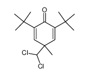 2,6-di-t-butyl-4-methyl-4-dichloromethyl-2,5-cyclohexadienone结构式