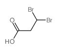 Propanoic acid,3,3-dibromo- structure