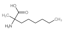 2-amino-2-methyl-octanoic acid Structure