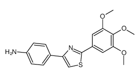 4-[2-(3,4,5-trimethoxyphenyl)-1,3-thiazol-4-yl]aniline结构式