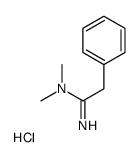 (1-amino-2-phenylethylidene)-dimethylazanium,chloride结构式