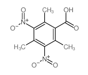 Benzoicacid, 2,4,6-trimethyl-3,5-dinitro- Structure