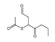 S-(1,4-dioxoheptan-3-yl) ethanethioate结构式
