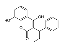 4,8-dihydroxy-3-(1-phenylpropyl)chromen-2-one Structure