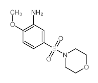 2-甲氧基-5-(吗啉-4-磺酰基)-苯胺结构式