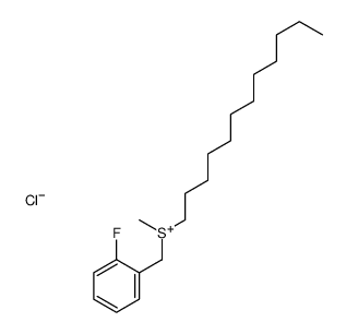 dodecyl-[(2-fluorophenyl)methyl]-methylsulfanium,chloride Structure