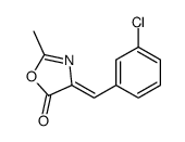 5(4H)-OXAZOLONE, 4-[(3-CHLOROPHENYL)METHYLENE]-2-METHYL- structure