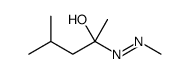 4-methyl-2-(methyldiazenyl)pentan-2-ol结构式