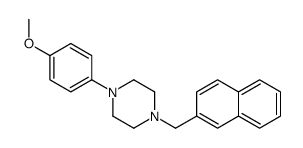 1-(4-methoxyphenyl)-4-(naphthalen-2-ylmethyl)piperazine结构式