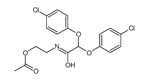 2-[[2,2-bis(4-chlorophenoxy)acetyl]amino]ethyl acetate结构式