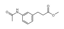 3-Acetaminohydrozimtsaeuremethylester Structure