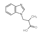 3-苯并咪唑-1-基-2-甲基-丙酸结构式