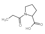 1-propionylpyrrolidine-2-carboxylic acid Structure