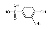 (3-amino-4-hydroxyphenyl)phosphonic acid结构式