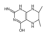 (6S,7R)-2-amino-6,7-dimethyl-5,6,7,8-tetrahydro-1H-pteridin-4-one结构式