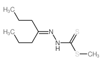 Hydrazinecarbodithioicacid, 2-(1-propylbutylidene)-, methyl ester Structure