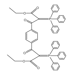 1,4-bis[(ethoxycarbonyl)(triphenylphosphoranylidene)acetyl]benzene Structure