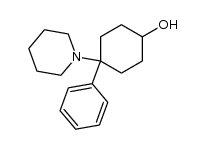 4-phenyl-4-piperidinocyclohexanol结构式