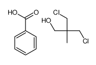 benzoic acid,3-chloro-2-(chloromethyl)-2-methylpropan-1-ol结构式
