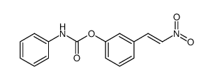 Phenyl-carbamic acid 3-((E)-2-nitro-vinyl)-phenyl ester Structure