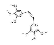 (Z)-3,3',4,4',5,5'-hexamethoxystilbene结构式