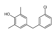 4-[(3-chlorophenyl)methyl]-2,6-dimethylphenol结构式