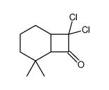(1S,6S)-8,8-dichloro-5,5-dimethylbicyclo[4.2.0]octan-7-one结构式