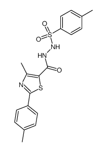 4-methyl-2-p-tolyl-thiazole-5-carboxylic acid N'-(toluene-4-sulfonyl)-hydrazide Structure