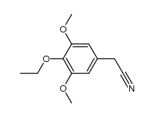2-(4-ethoxy-3,5-dimethoxyphenyl)acetonitrile结构式