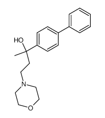 2-biphenyl-4-yl-4-morpholin-4-yl-butan-2-ol结构式