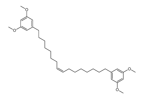 1,3-dimethoxy-5-<16'-(3'',5''-dimethoxyphenyl)-8'(Z)-hexadecen-1-yl>benzene结构式