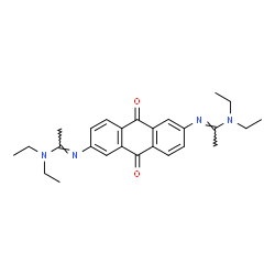 N',N'''-[(9,10-Dihydro-9,10-dioxoanthracene)-2,6-diyl]bis[N,N-diethylacetamidine] Structure