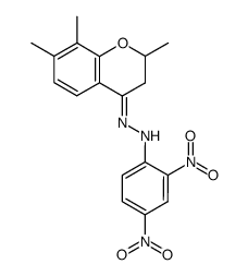 N-(2,4-Dinitro-phenyl)-N'-[2,7,8-trimethyl-chroman-(4E)-ylidene]-hydrazine结构式
