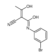 N-(3-bromophenyl)-2-cyano-3-hydroxybut-2-enamide Structure