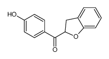 2,3-dihydro-1-benzofuran-2-yl-(4-hydroxyphenyl)methanone Structure