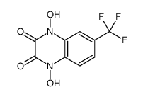 1,4-dihydroxy-6-(trifluoromethyl)quinoxaline-2,3-dione结构式