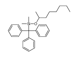 dimethyl-octan-2-yloxy-tritylsilane Structure