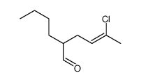 2-butyl-5-chlorohex-4-enal Structure