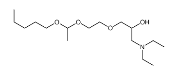 1-(diethylamino)-3-[2-(1-pentoxyethoxy)ethoxy]propan-2-ol Structure