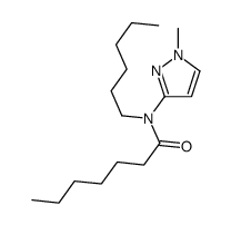 N-hexyl-N-(1-methylpyrazol-3-yl)heptanamide结构式