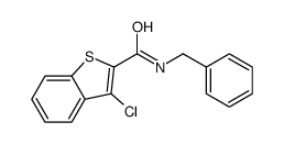 N-benzyl-3-chlorobenzo[b]thiophene-2-carboxamide结构式