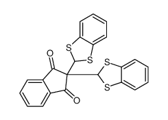 2,2-bis(1,3-benzodithiol-2-yl)indene-1,3-dione Structure