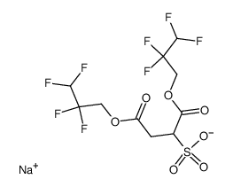 2-(Sodiosulfo)succinic acid bis(2,2,3,3-tetrafluoropropyl) ester结构式